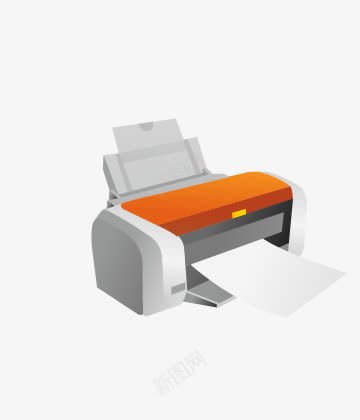 办公用品打印机png免抠素材_新图网 https://ixintu.com 办公用品 卡通 打印机 矢量打印机