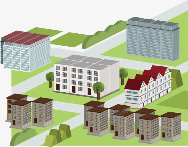 小区建筑png免抠素材_新图网 https://ixintu.com 住宅 小区建筑 居民 建筑设计 现代 精美创意