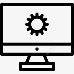 电脑屏幕显示器Web开发图标高清图片