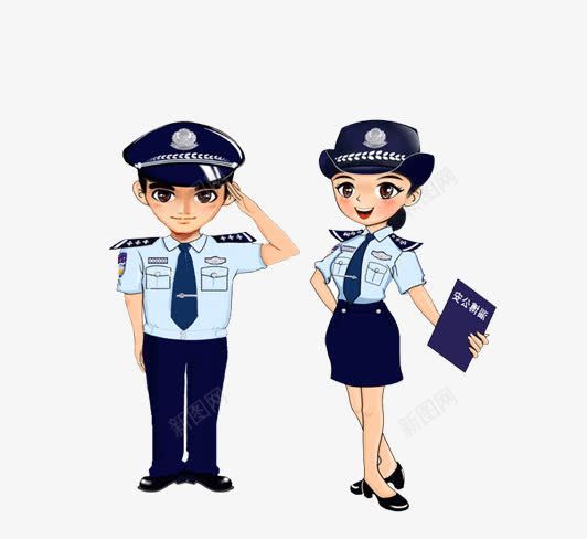 警察png免抠素材_新图网 https://ixintu.com 交警 人民卫士 卡通警察 民警 火警 特警 警察