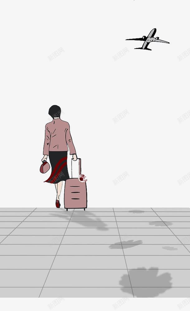 孤单一人的背影插图png免抠素材_新图网 https://ixintu.com 一个人 一个人的背影 剪影 孤单 孤单背影 寂寞 拖着行李箱 背影