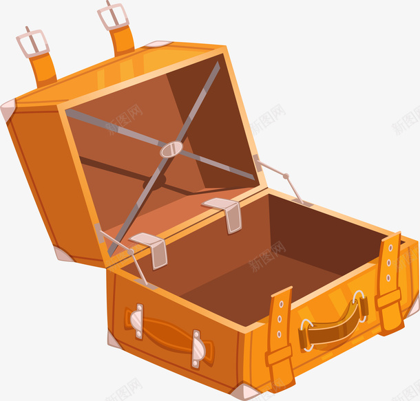 手绘卡通打开的行李箱png免抠素材_新图网 https://ixintu.com 出行准备 卡通 手绘 打开的行李箱 打开行李箱 旅游准备 旅游装备