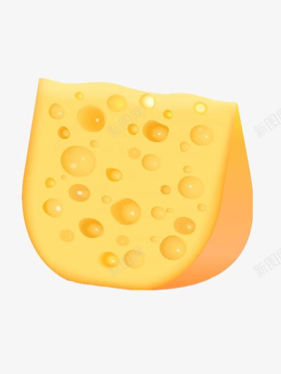 大块奶酪png免抠素材_新图网 https://ixintu.com 乳制品 固体 点心 芝士 黄油