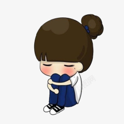 不开心的小朋友伤心的女孩高清图片