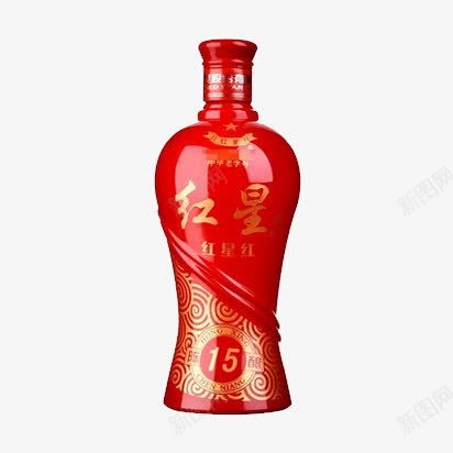 红星红白酒png免抠素材_新图网 https://ixintu.com 中国名酒 产品实物 北京特产 白酒 红星红