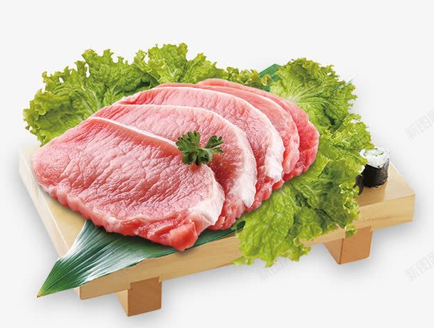新鲜猪肉psd免抠素材_新图网 https://ixintu.com 健康 有机 猪肉 营养