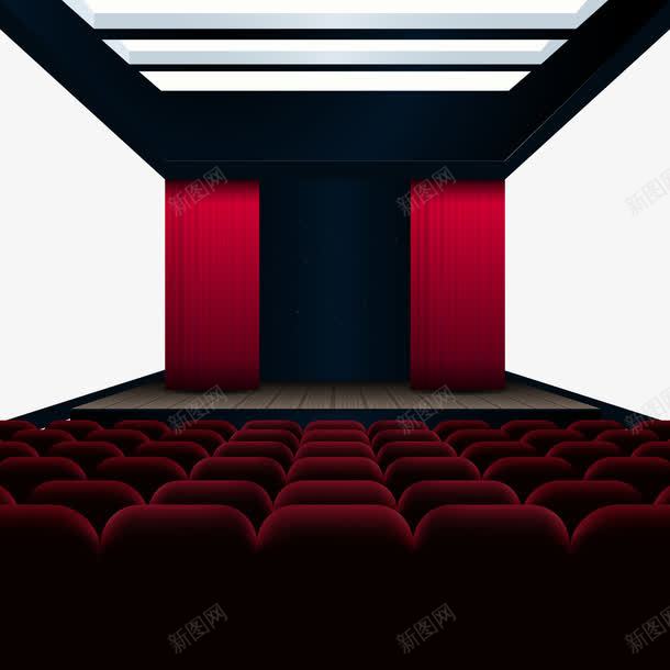 剧场png免抠素材_新图网 https://ixintu.com PNG免抠图 PNG免抠图下载 剧院 座椅 电影院 观众区 观众席 观影厅
