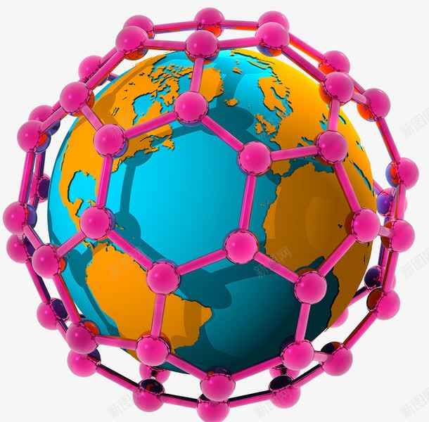 生物纳米科技png免抠素材_新图网 https://ixintu.com 材料科学 生物科技 纳米分子 结构