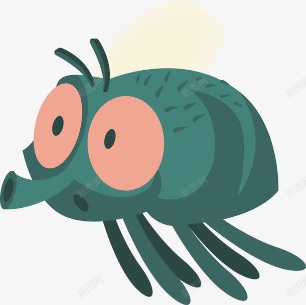 卡通苍蝇臭虫png免抠素材_新图网 https://ixintu.com 卡通 微生物 精美 臭虫 臭虫设计 苍蝇设计