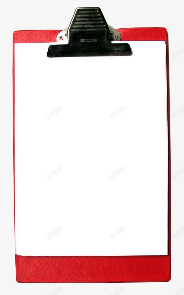 红色的带夹子的订单本psd免抠素材_新图网 https://ixintu.com 夹子 本子 红色 订单本