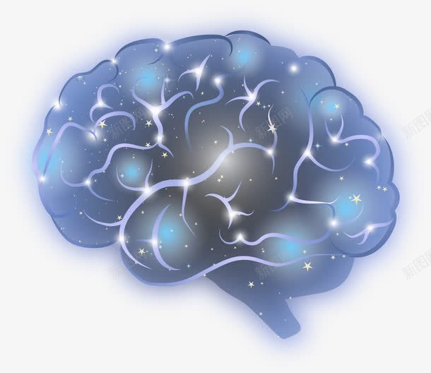 蓝色大脑竞赛创意png免抠素材_新图网 https://ixintu.com 创意 大脑 竞赛 蓝色