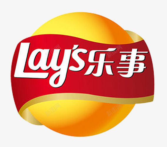 乐事标志logo图标psd_新图网 https://ixintu.com 乐事logo 免抠logo 标志 标识 红色丝带 黄色圆球装饰