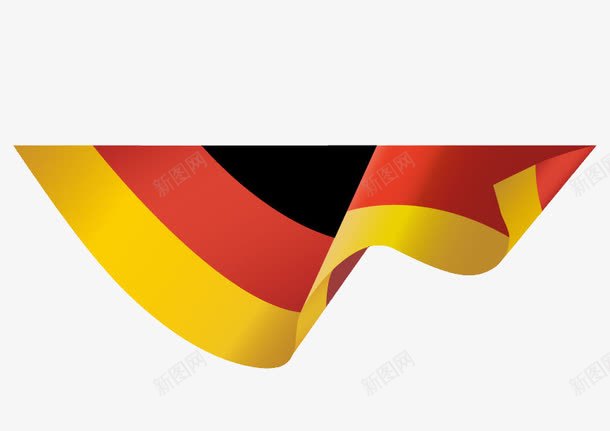 飘扬的德国国旗png免抠素材_新图网 https://ixintu.com 不规则 国旗 德国