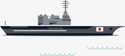 航母卡通背景日本航母矢量图高清图片