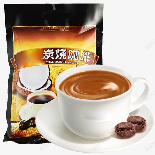 炭烧咖啡png免抠素材_新图网 https://ixintu.com 产品实物 冲泡 咖啡 炭烧 精美 袋装 饮品 香浓