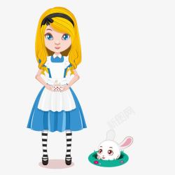 爱丽丝兔子爱丽丝梦游仙境高清图片