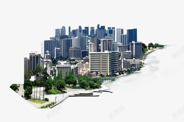 俯瞰现代城市png免抠素材_新图网 https://ixintu.com 地产 城市建筑 新加坡 高楼大厦