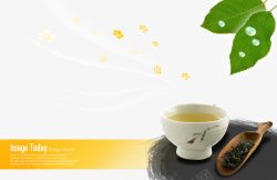 采茶茶山茶叶大自然广告PSD高清图片