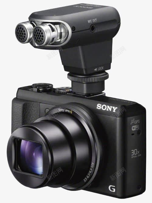 高配置索尼照相机png免抠素材_新图网 https://ixintu.com 产品实物 单反 望远镜 相机