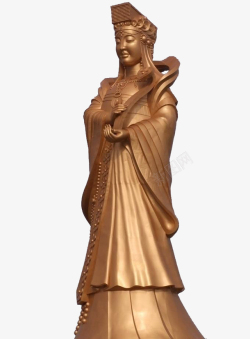 金身海上女神妈祖雕像图高清图片