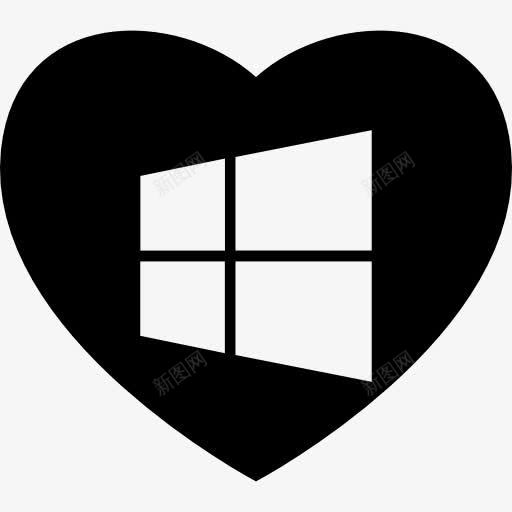 Windows爱好者图标png_新图网 https://ixintu.com Windows系统 心 心跳 情人 操作系统 标识 爱 象征