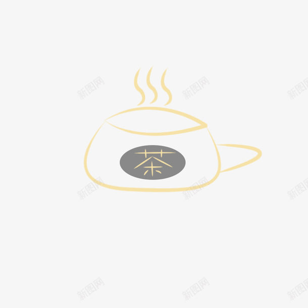一杯茶手绘卡通png免抠素材_新图网 https://ixintu.com 杯子 清茶 茶 茶杯