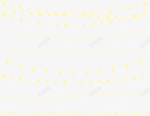 7款节日彩灯串png免抠素材_新图网 https://ixintu.com 彩灯 彩灯素材 节日彩灯串 节日素材