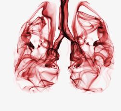 构成的肺创意禁烟高清图片