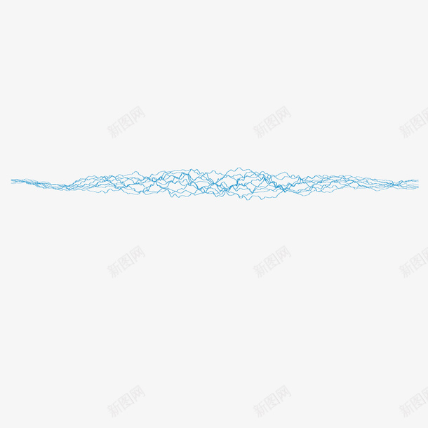 蓝色脑电波矢量图ai免抠素材_新图网 https://ixintu.com 卡通 脑电波 蓝色 矢量图