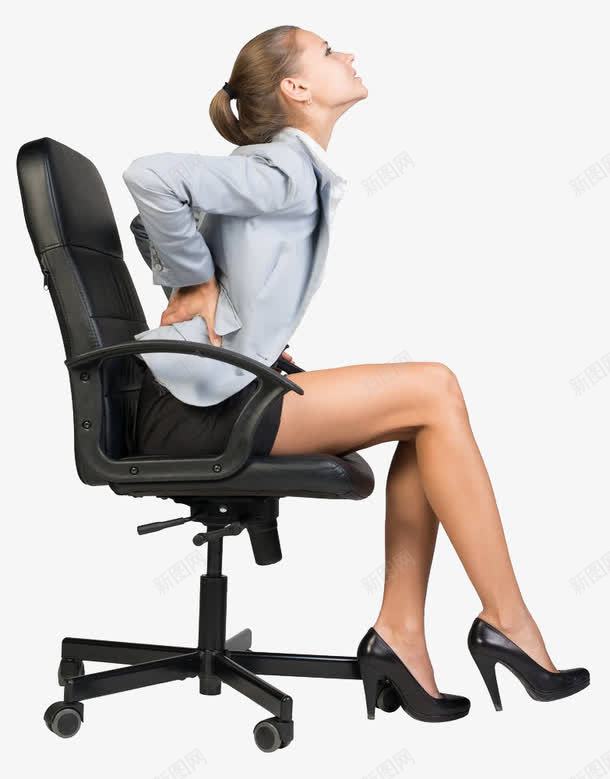腰酸的女士png免抠素材_新图网 https://ixintu.com 休息 侧坐 卡通手绘 坐 坐着 累了 累死了 腰酸 调整