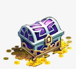 宝箱紫色金币游戏宝箱卡通图标高清图片