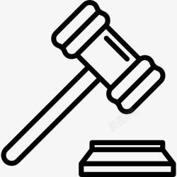 法院工具槌图标高清图片