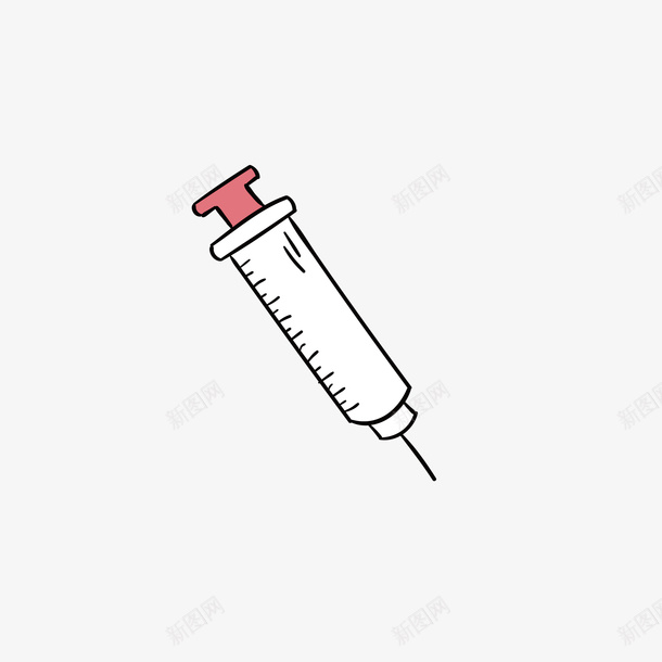 卡通手绘注射器png免抠素材_新图网 https://ixintu.com 免抠PNG 卡通 手绘 注射器 透明圆柱 针管