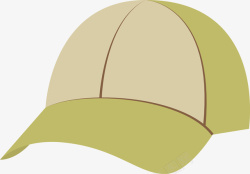 矢量卡通毛线帽浅绿色帽子高清图片