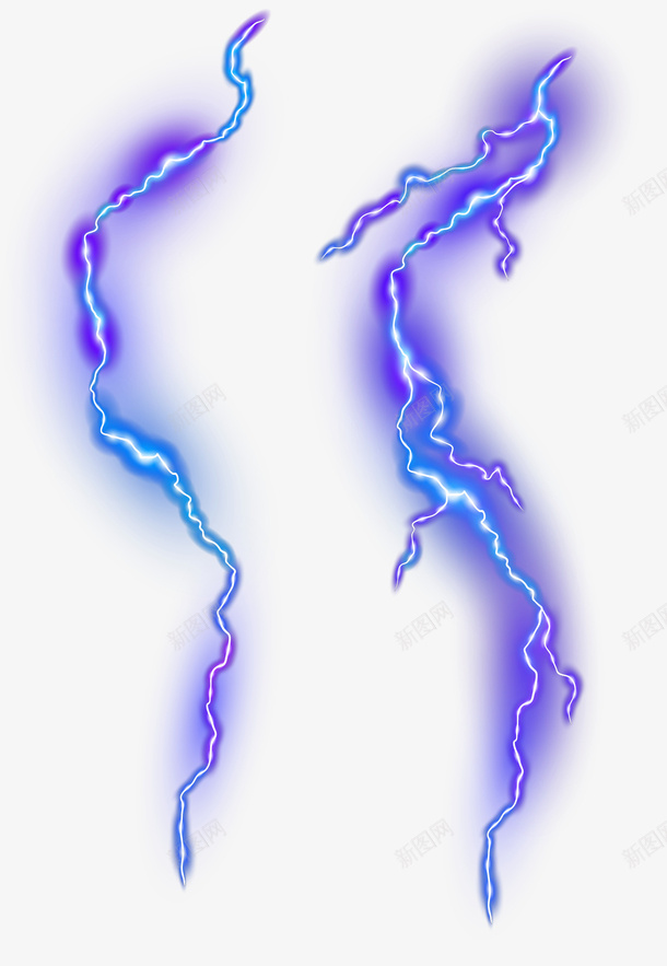 闪电效果元素矢量图ai免抠素材_新图网 https://ixintu.com 矢量闪电效果 自然现象 装饰图案 闪电 雷电 矢量图