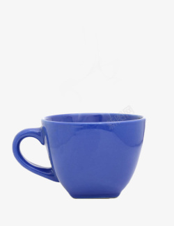 蓝色茶杯热茶素材