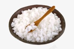 白色海盐盐块素材