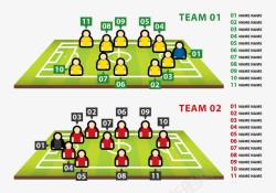 足球位置足球比赛队伍图表高清图片
