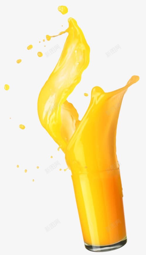S型飞溅的橙汁png免抠素材_新图网 https://ixintu.com 慵懒 新鲜 有营养 橙色 维生素C 随意 飞溅 飞溅的橙汁