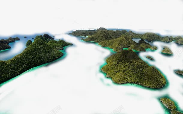 群岛png免抠素材_新图网 https://ixintu.com 小岛屿 岛屿 海岛 素材 绿色 群岛 自然 设计 风景