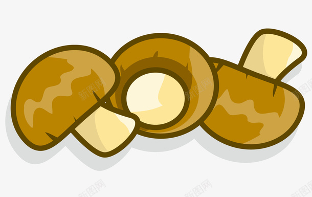 几个黄色的蘑菇矢量图ai免抠素材_新图网 https://ixintu.com 吃的 斑纹 棕黄色蘑菇 菜市场 食品 食物 香菇 黄白色的根部 矢量图