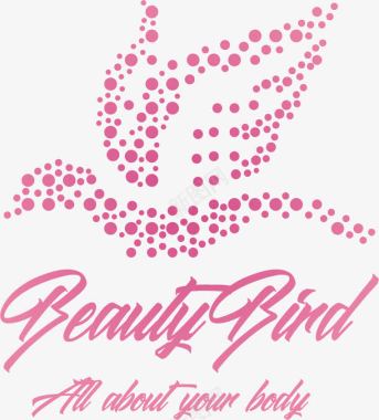 粉色鸟医疗美容logo图标图标
