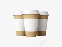 咖啡杯纸杯纸质咖啡杯高清图片