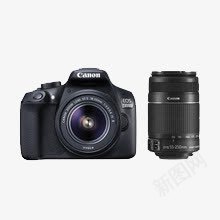 佳能CanonEOS130png免抠素材_新图网 https://ixintu.com 产品实物 佳能单反相机 数码相机 黑色