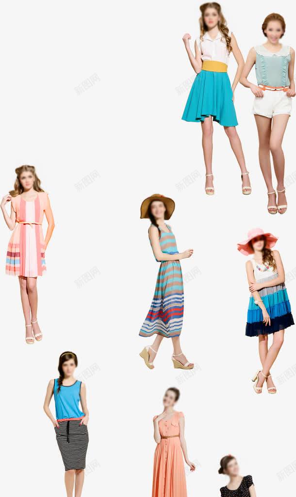 多种夏季清凉女装png免抠素材_新图网 https://ixintu.com 夏季 多种 女装 清凉