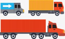 大型交通工具大型运输货车矢量图高清图片