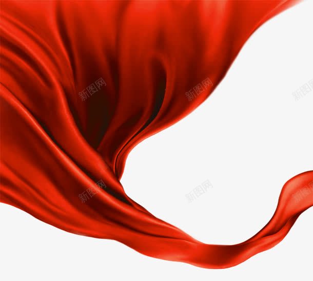 丝绸质感红色丝带png免抠素材_新图网 https://ixintu.com 丝带 丝绸 红色 质感