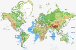 世界地理地图素材
