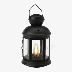 黑色煤油灯黑色古典煤油灯创意高清图片