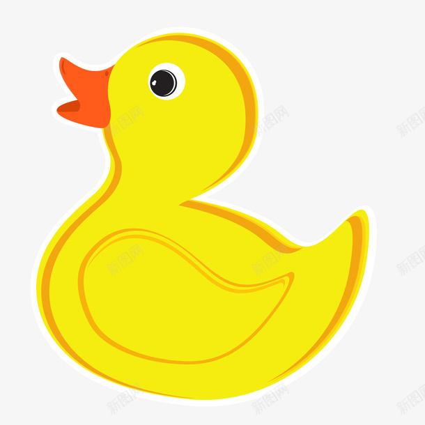 卡通黄色的小鸭子png免抠素材_新图网 https://ixintu.com 动物设计 卡通 小鸭子 玩具设计 黄色